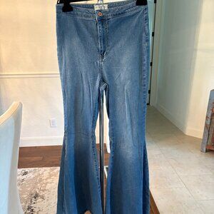 We The Free Women's Blue Just Float On Flare Jeans